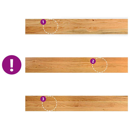 Window Sills 2 pcs Light Brown 100x15x2 cm Solid Wood Oak