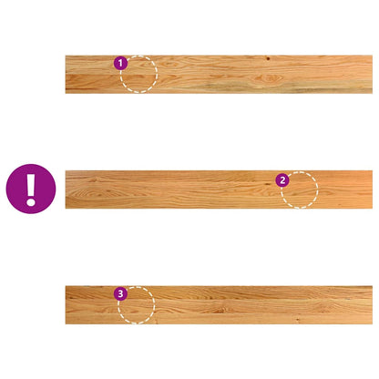 Window Sills 2 pcs Light Brown 120x15x2 cm Solid Wood Oak