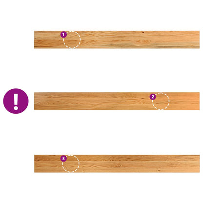 Window Sills 2 pcs Light Brown 140x15x2 cm Solid Wood Oak