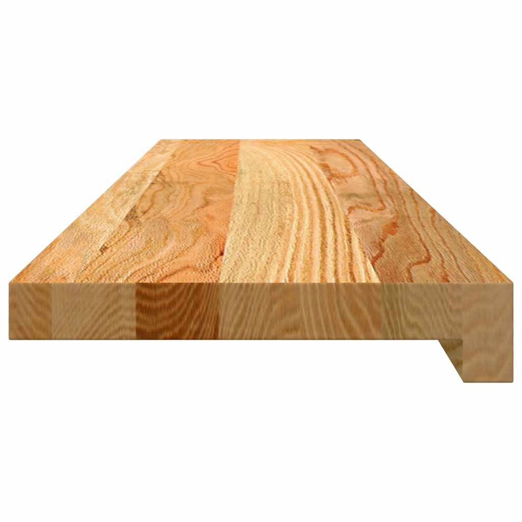 Window Sills 2 pcs Light Brown 90x20x2 cm Solid Wood Oak