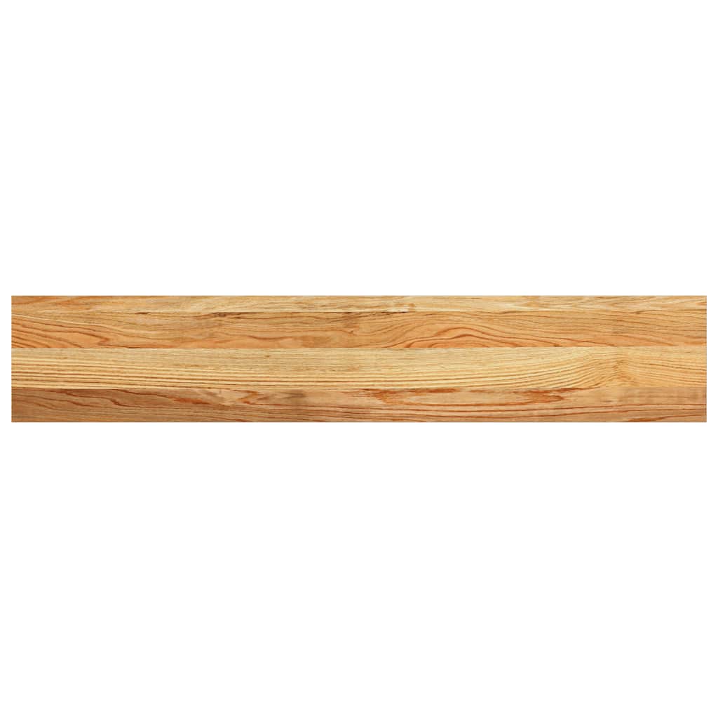 Window Sills 2 pcs Light Brown 110x20x2 cm Solid Wood Oak
