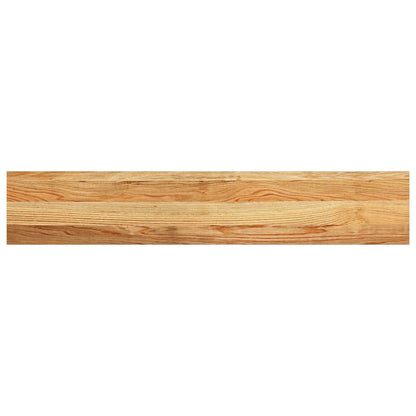 Window Sills 2 pcs Light Brown 110x20x2 cm Solid Wood Oak