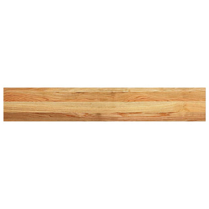 Window Sills 2 pcs Light Brown 120x20x2 cm Solid Wood Oak