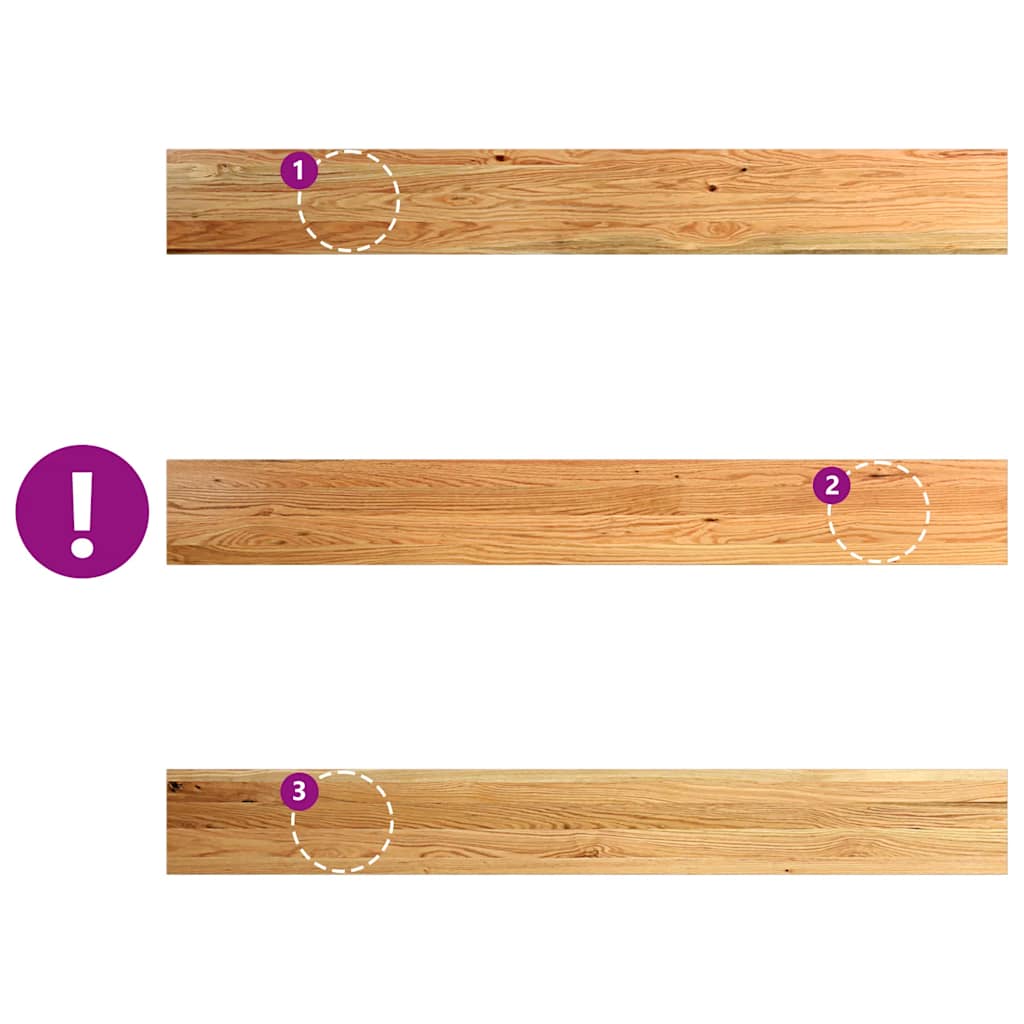 Window Sills 2 pcs Light Brown 160x20x2 cm Solid Wood Oak