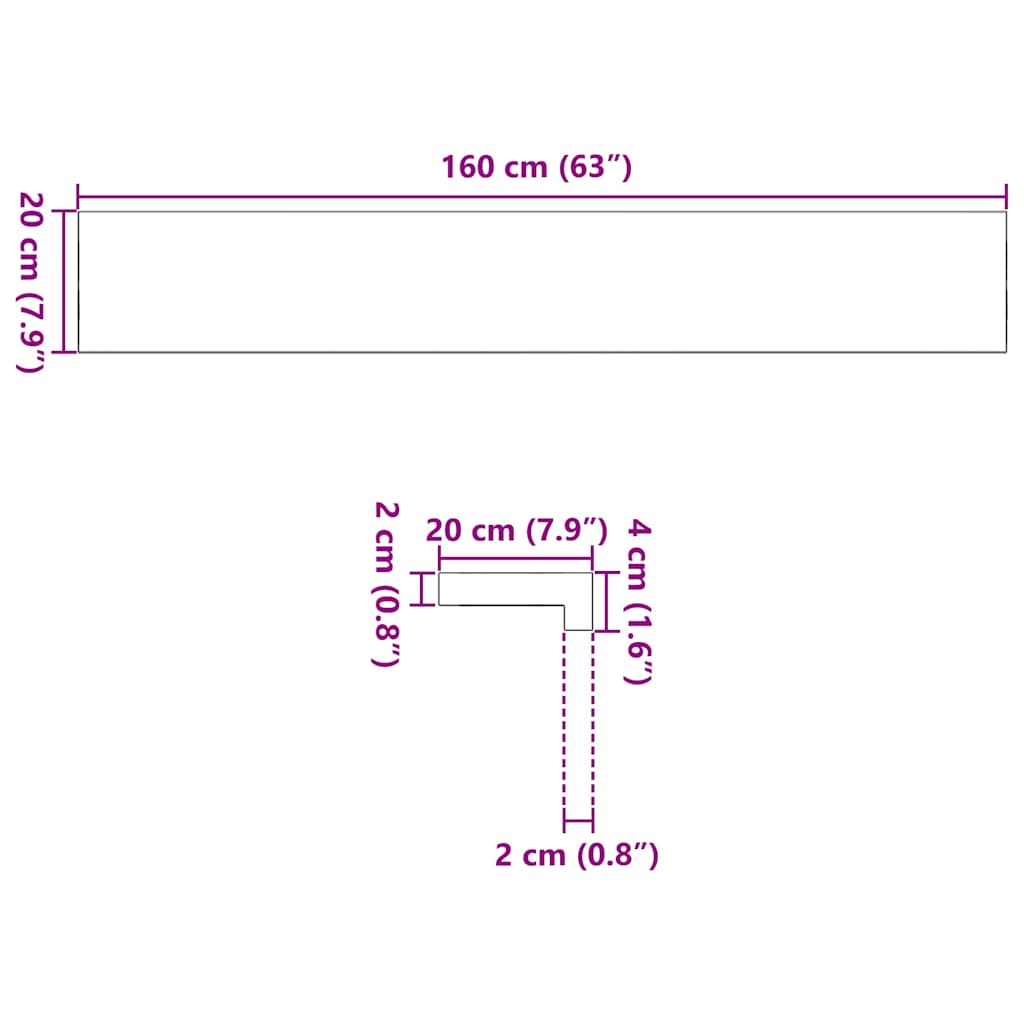 Window Sills 2 pcs Light Brown 160x20x2 cm Solid Wood Oak