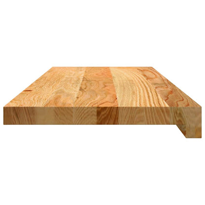 Window Sills 2 pcs Light Brown 70x25x2 cm Solid Wood Oak