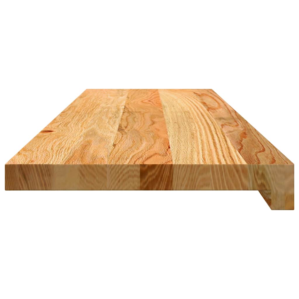 Window Sills 2 pcs Light Brown 90x25x2 cm Solid Wood Oak