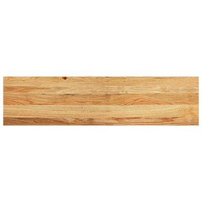 Window Sills 2 pcs Light Brown 100x25x2 cm Solid Wood Oak