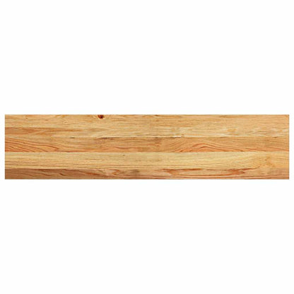 Window Sills 2 pcs Light Brown 110x25x2 cm Solid Wood Oak