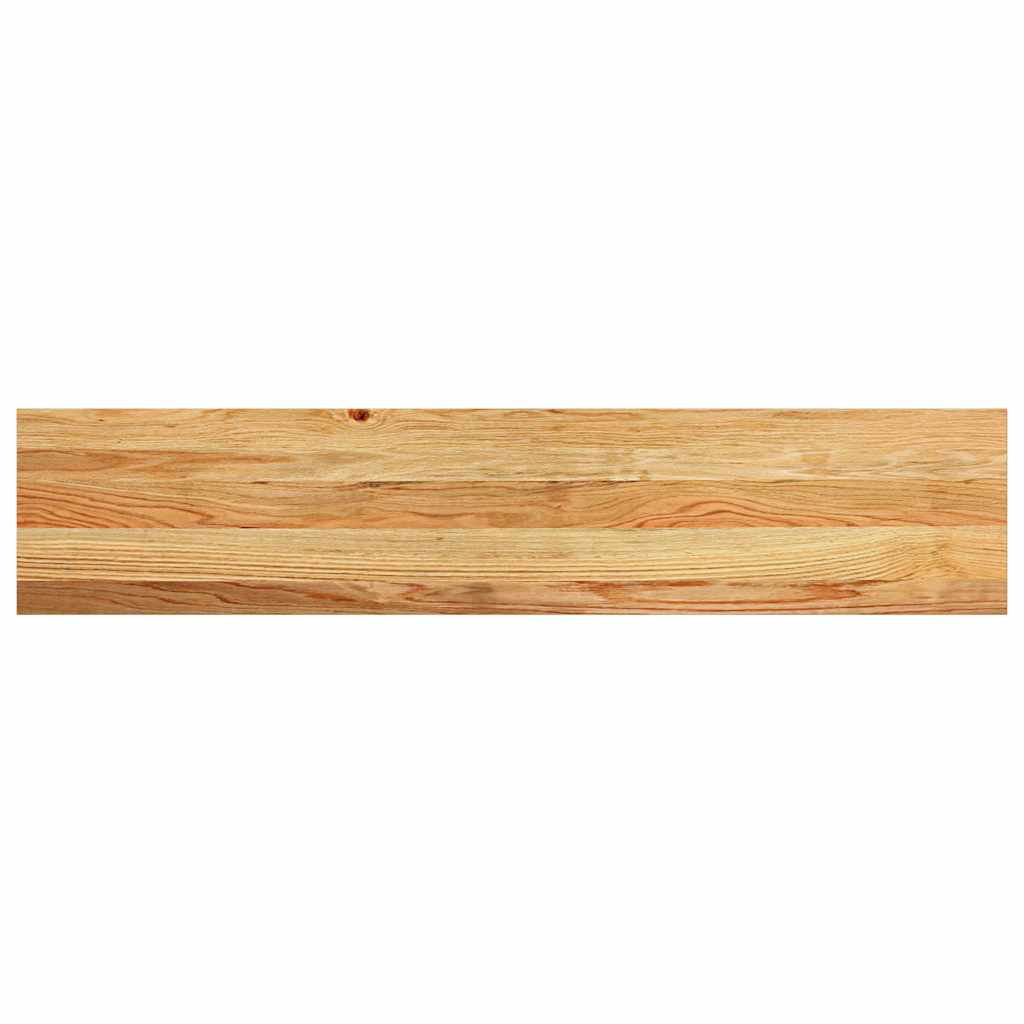 Window Sills 2 pcs Light Brown 120x25x2 cm Solid Wood Oak