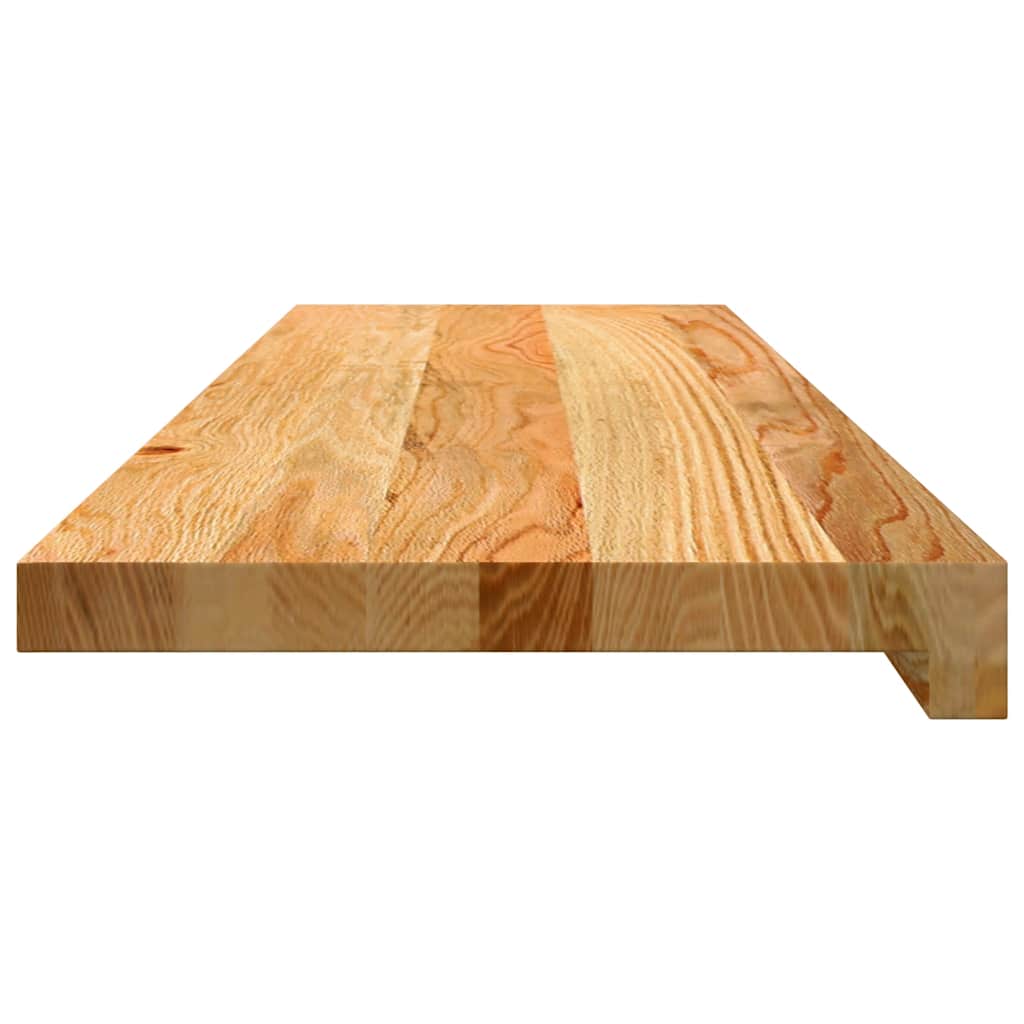 Window Sills 2 pcs Light Brown 90x30x2 cm Solid Wood Oak