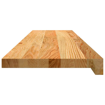 Window Sills 2 pcs Light Brown 100x30x2 cm Solid Wood Oak