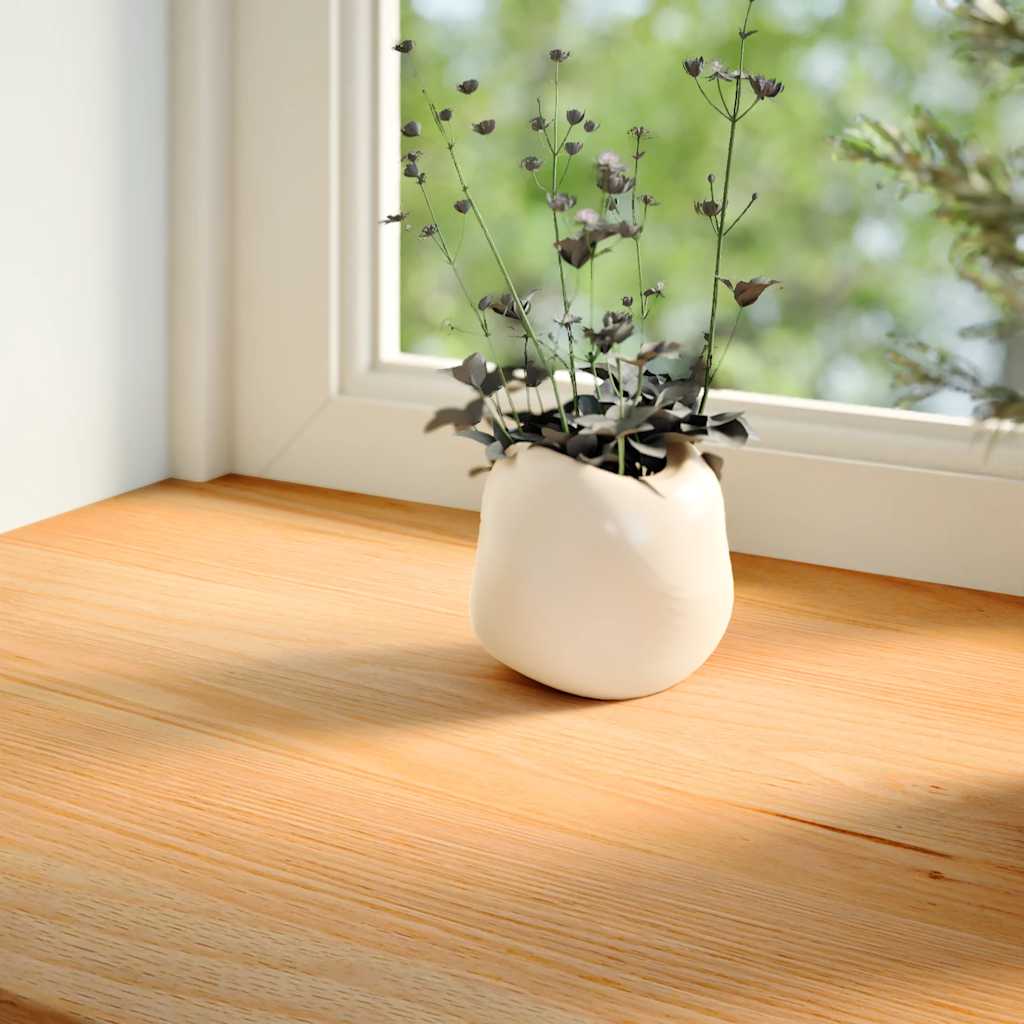 Window Sills 2 pcs Light Brown 110x30x2 cm Solid Wood Oak