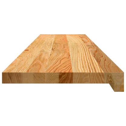 Window Sills 2 pcs Light Brown 110x30x2 cm Solid Wood Oak