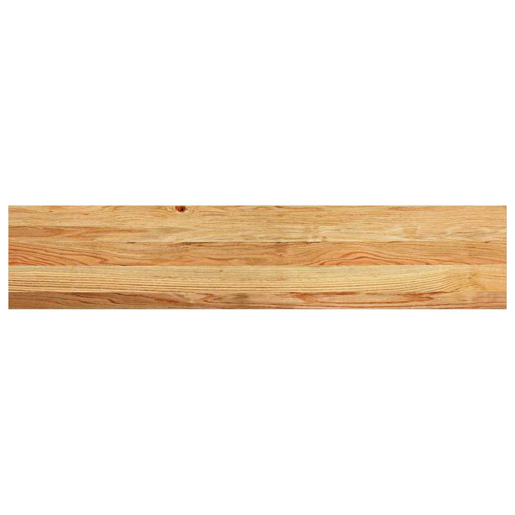 Window Sills 2 pcs Light Brown 120x30x2 cm Solid Wood Oak