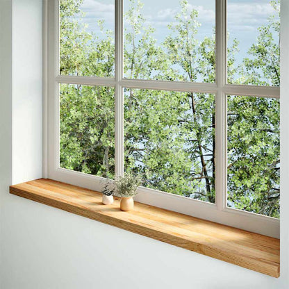Window Sills 2 pcs Light Brown 160x30x2 cm Solid Wood Oak