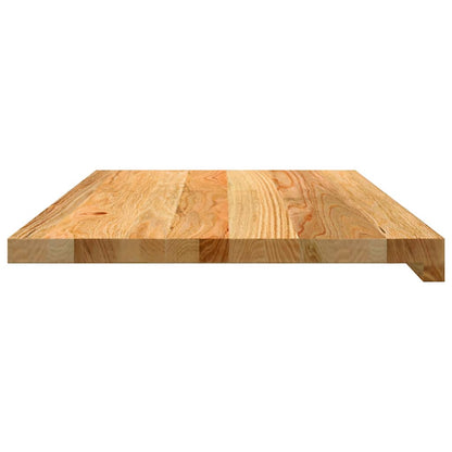 Window Sills 2 pcs Light Brown 70x40x2 cm Solid Wood Oak