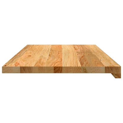 Window Sills 2 pcs Light Brown 80x40x2 cm Solid Wood Oak