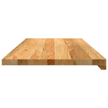 Window Sills 2 pcs Light Brown 90x40x2 cm Solid Wood Oak