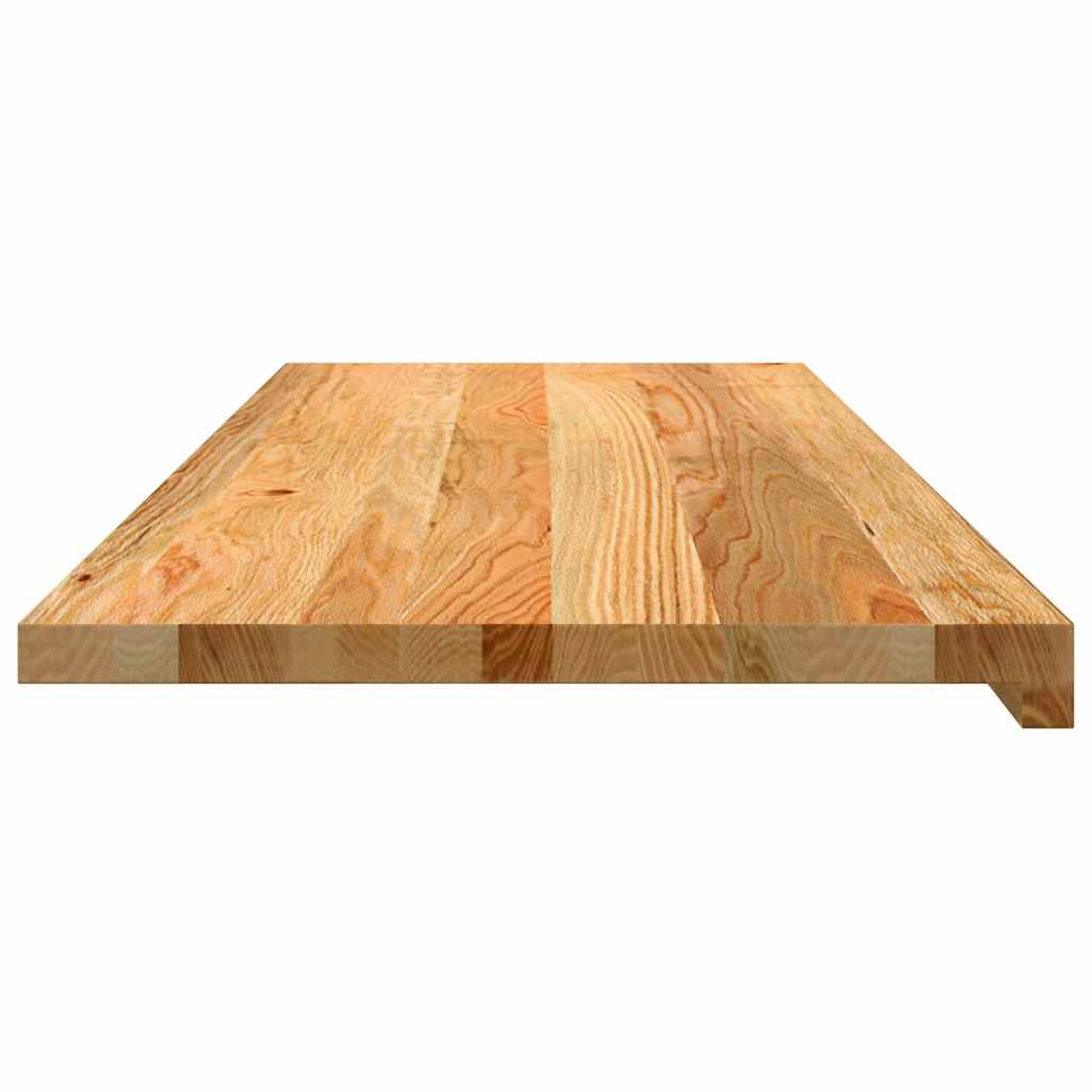 Window Sills 2 pcs Light Brown 110x40x2 cm Solid Wood Oak