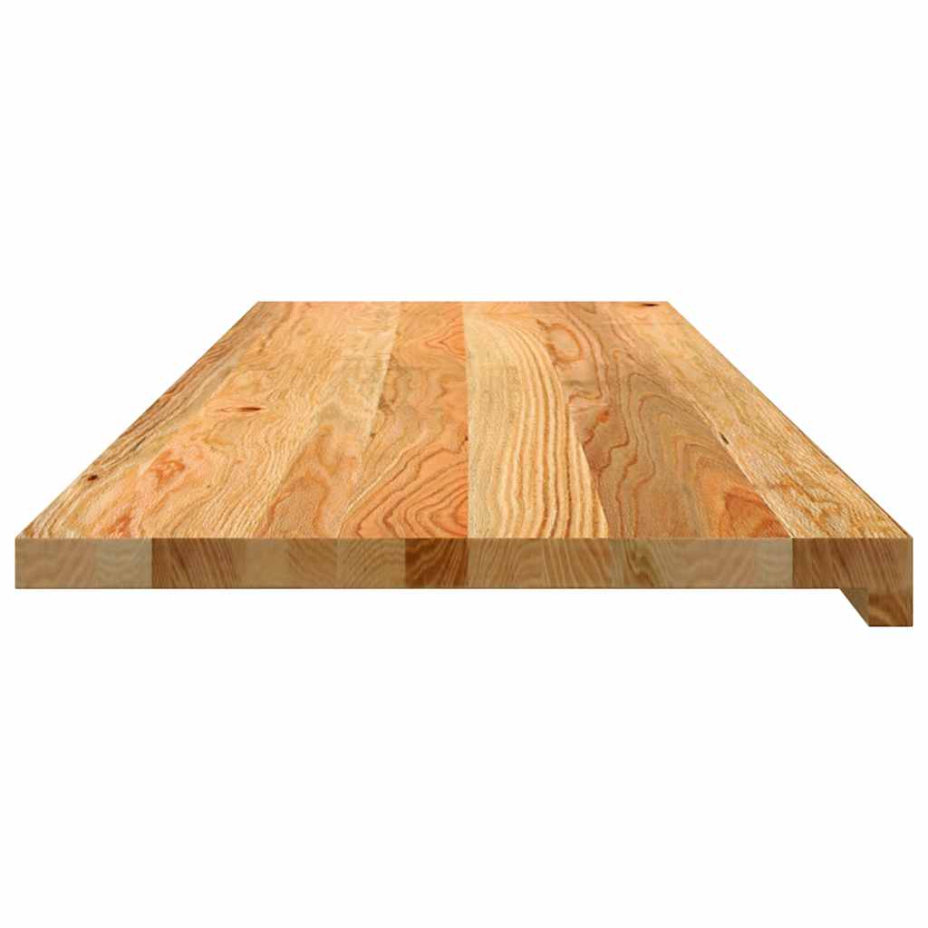 Window Sills 2 pcs Light Brown 120x40x2 cm Solid Wood Oak