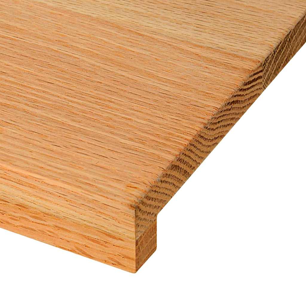 Window Sills 2 pcs Light Brown 120x40x2 cm Solid Wood Oak