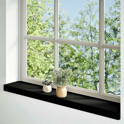 Window Sills 2 pcs Brown Black 90x15x2 cm Solid Wood Oak