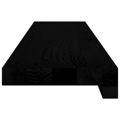 Window Sills 2 pcs Brown Black 90x15x2 cm Solid Wood Oak