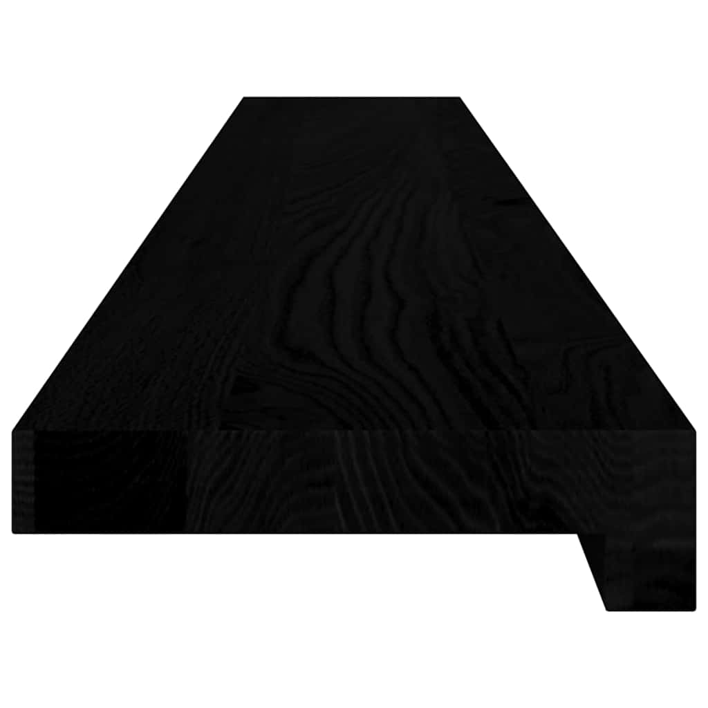 Window Sills 2 pcs Brown Black 120x15x2 cm Solid Wood Oak