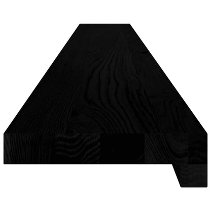 Window Sills 2 pcs Dark Brown 140x15x2 cm Solid Wood Oak
