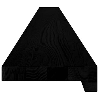 Window Sills 2 pcs Brown Black 160x15x2 cm Solid Wood Oak
