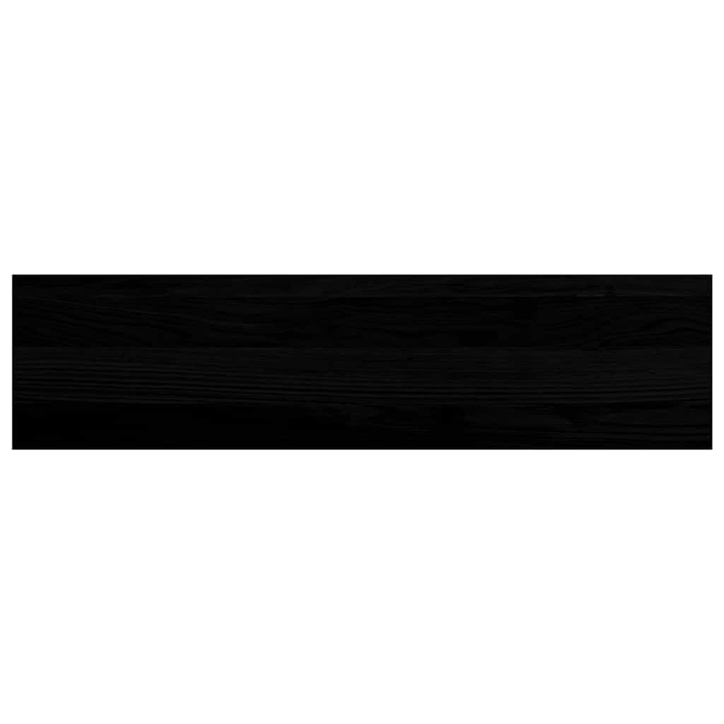 Window Sills 2 pcs Brown Black 80x20x2 cm Solid Wood Oak