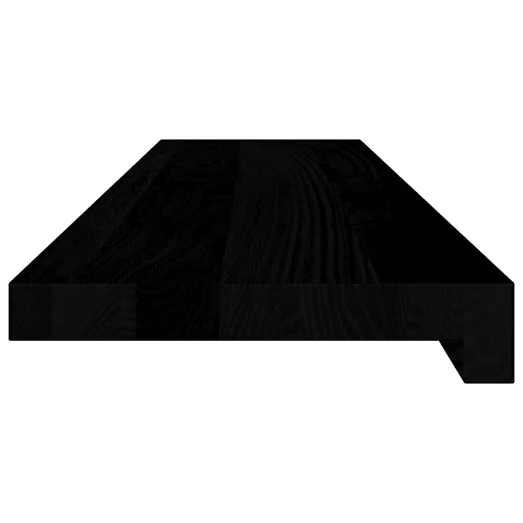 Window Sills 2 pcs Brown Black 90x20x2 cm Solid Wood Oak