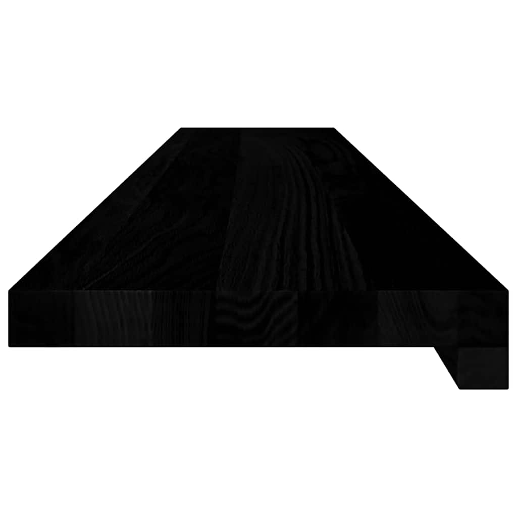 Window Sills 2 pcs Brown Black 110x20x2 cm Solid Wood Oak