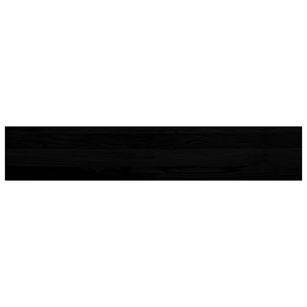 Window Sills 2 pcs Brown Black 110x20x2 cm Solid Wood Oak