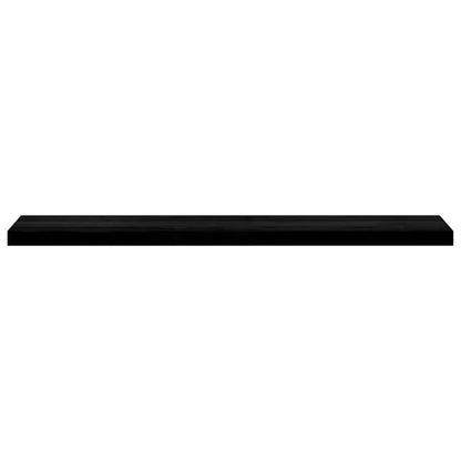 Window Sills 2 pcs Brown Black 120x20x2 cm Solid Wood Oak