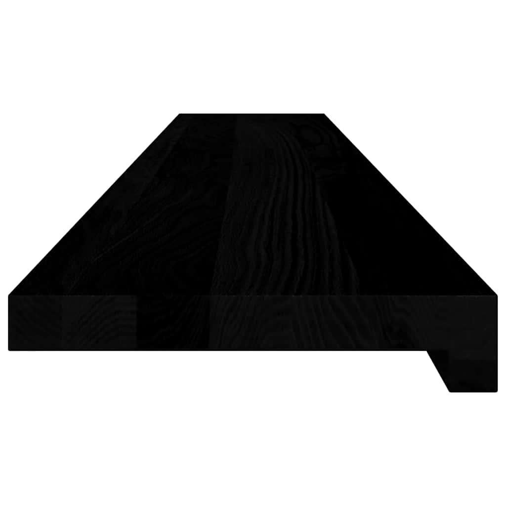 Window Sills 2 pcs Brown Black 120x20x2 cm Solid Wood Oak