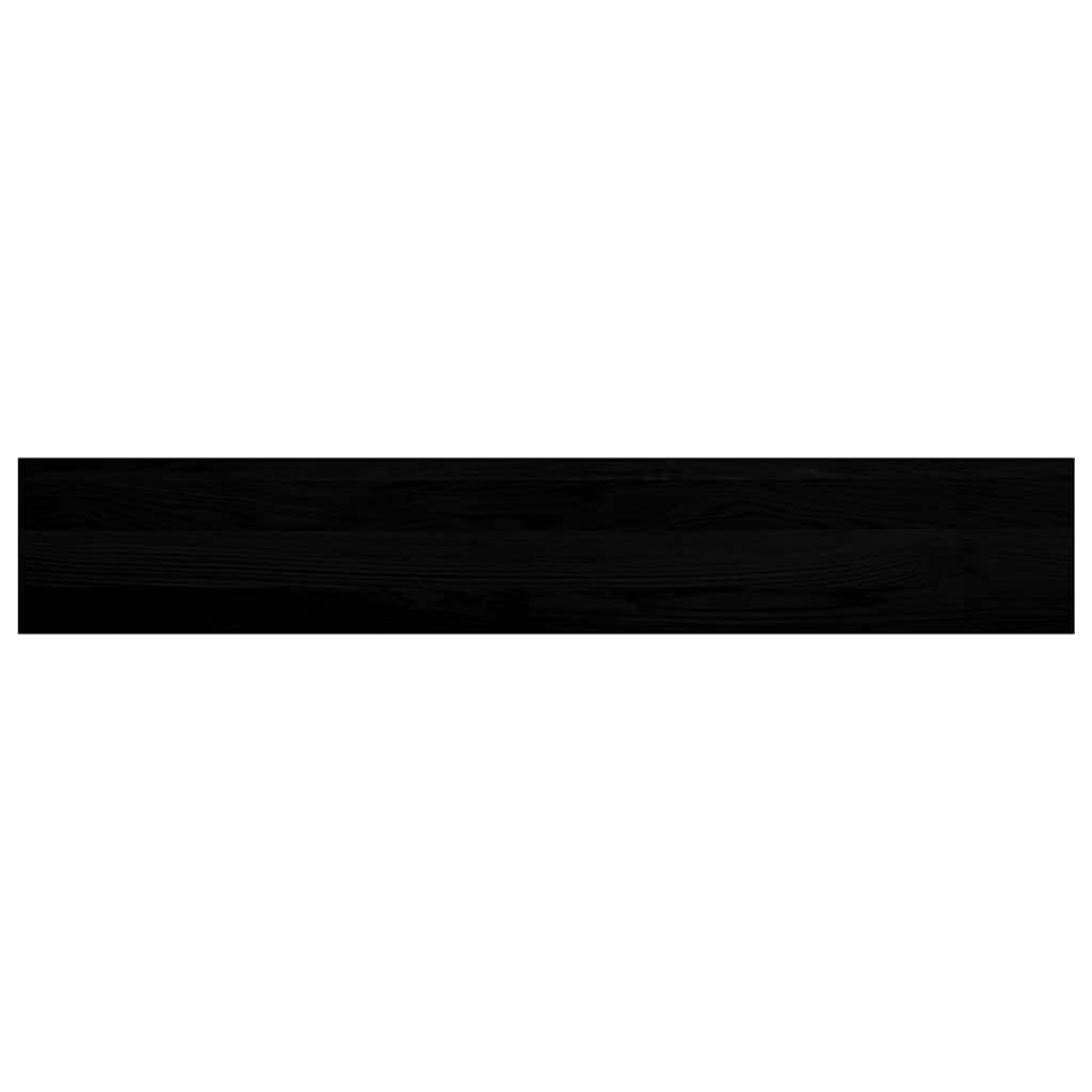 Window Sills 2 pcs Brown Black 120x20x2 cm Solid Wood Oak
