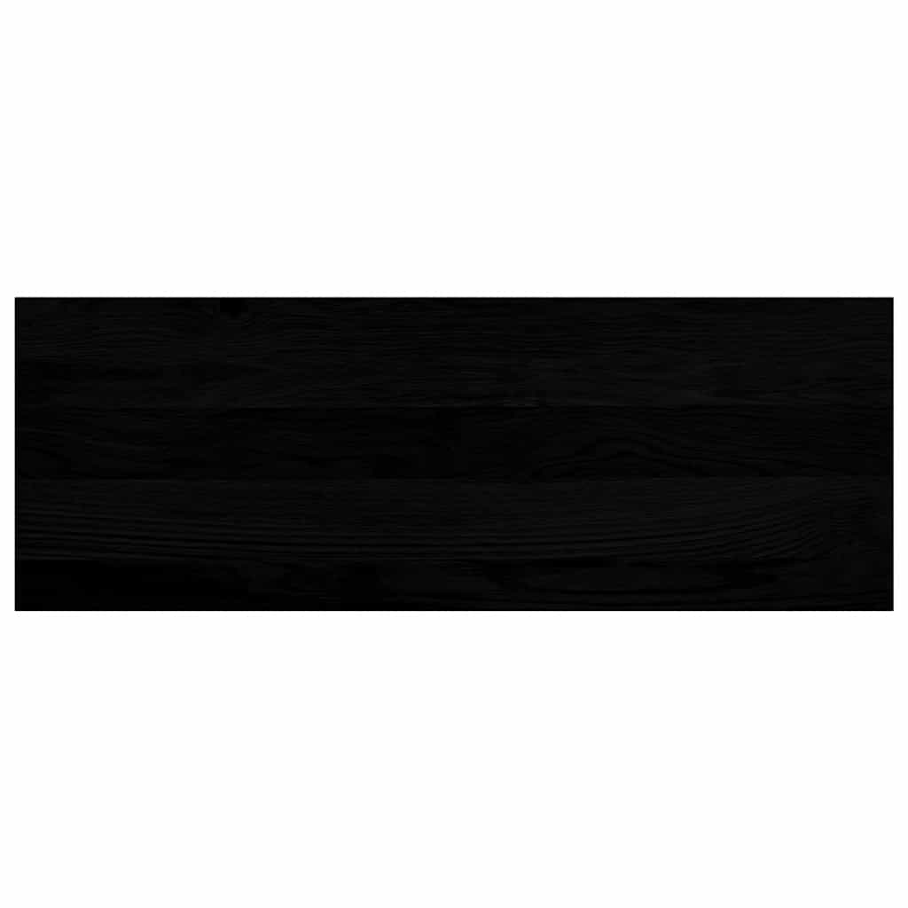 Window Sills 2 pcs Brown Black 70x25x2 cm Solid Wood Oak