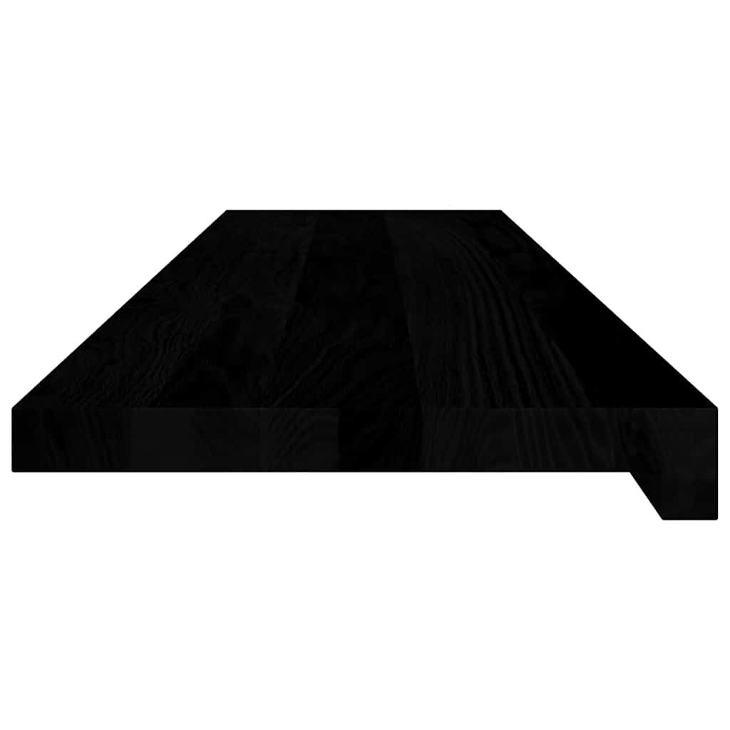 Window Sills 2 pcs Dark Brown 100x25x2 cm Solid Wood Oak