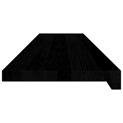 Window Sills 2 pcs Dark Brown 110x25x2 cm Solid Wood Oak