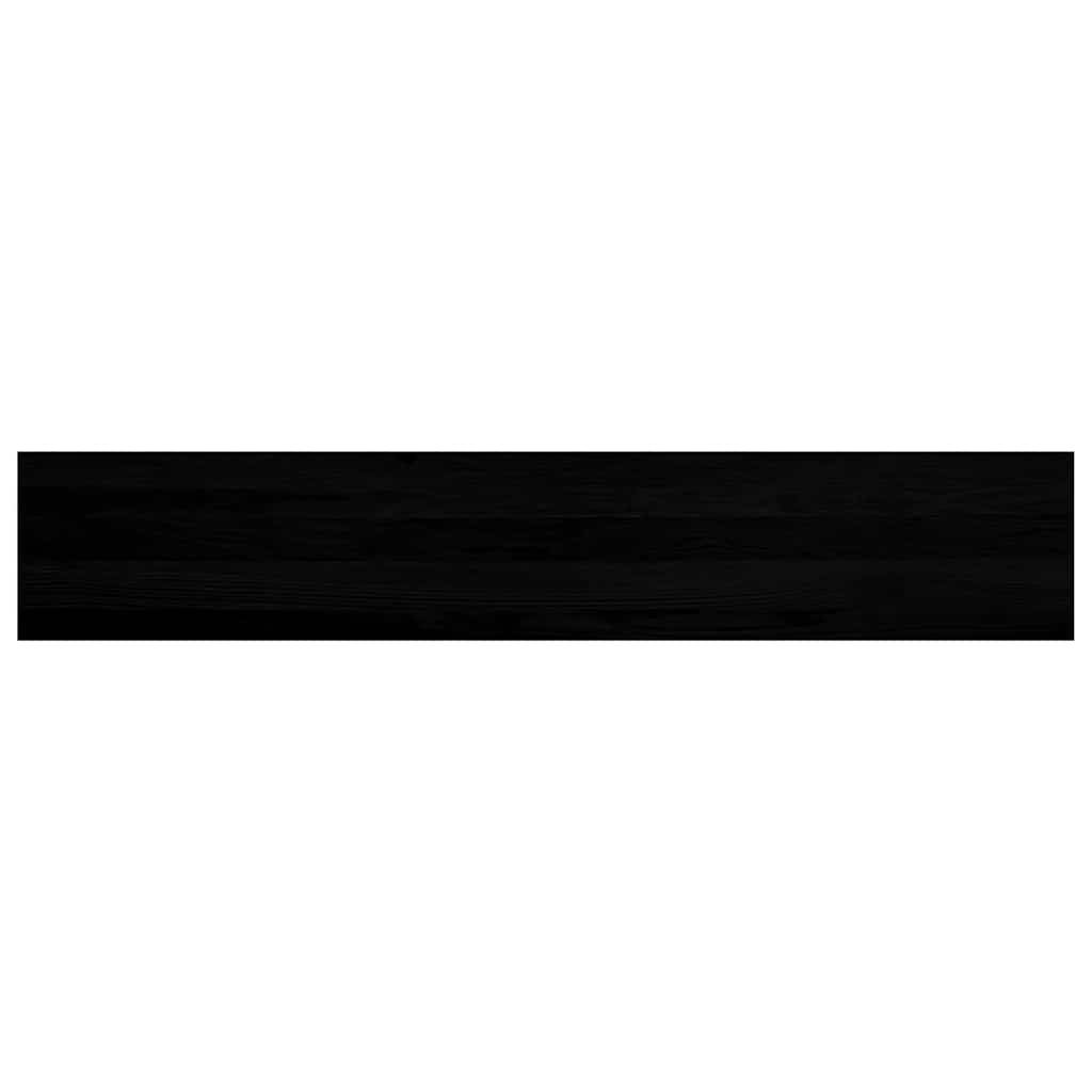 Window Sills 2 pcs Brown Black 140x25x2 cm Solid Wood Oak