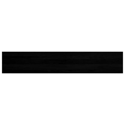 Window Sills 2 pcs Brown Black 140x25x2 cm Solid Wood Oak