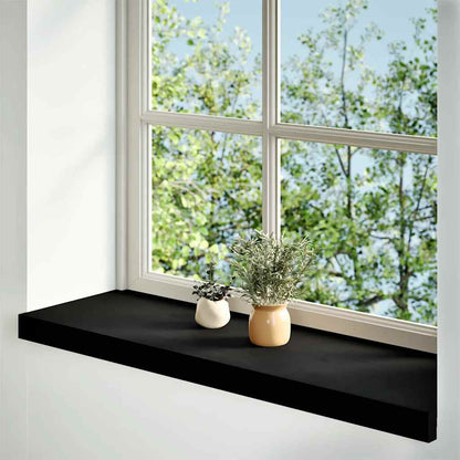 Window Sills 2 pcs Dark Brown 80x30x2 cm Solid Wood Oak