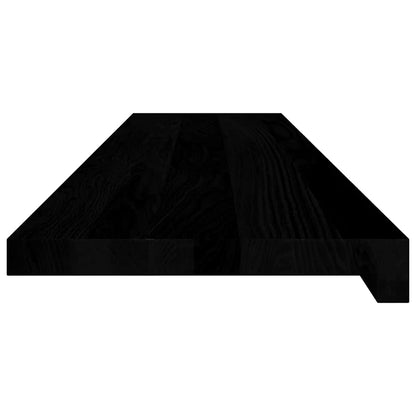 Window Sills 2 pcs Dark Brown 110x30x2 cm Solid Wood Oak