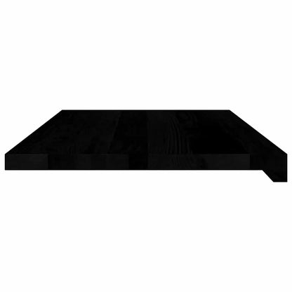 Window Sills 2 pcs Brown Black 70x40x2 cm Solid Wood Oak