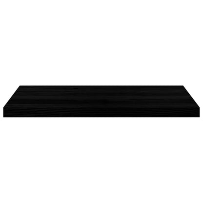 Window Sills 2 pcs Brown Black 80x40x2 cm Solid Wood Oak