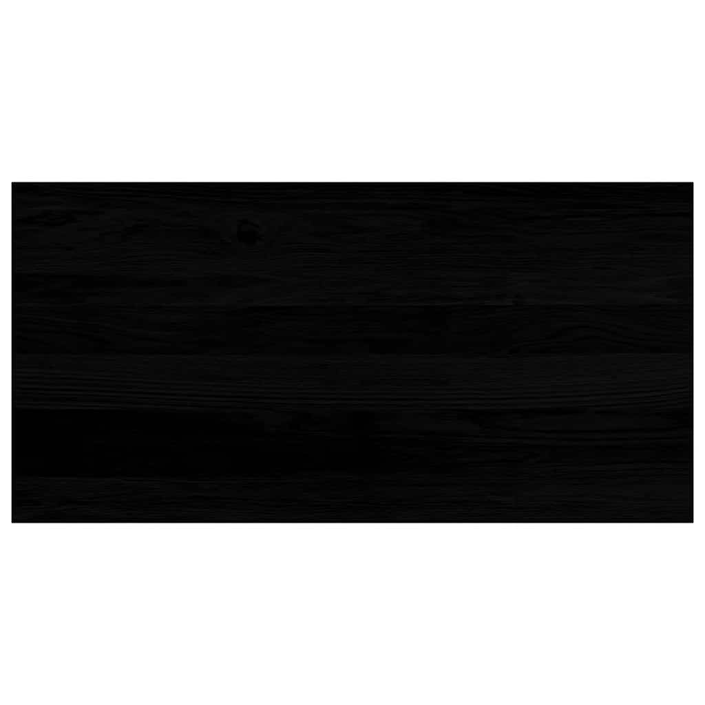 Window Sills 2 pcs Brown Black 80x40x2 cm Solid Wood Oak