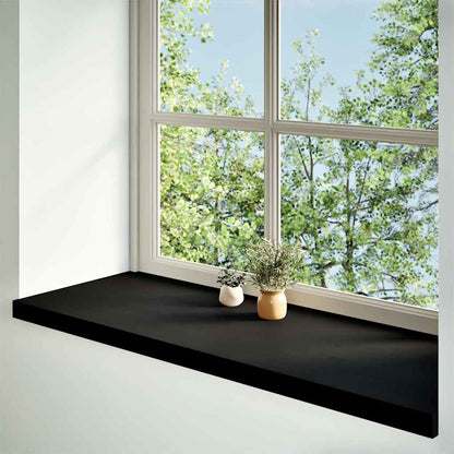 Window Sills 2 pcs Brown Black 100x40x2 cm Solid Wood Oak