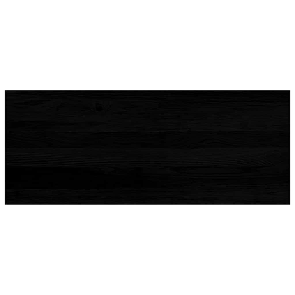Window Sills 2 pcs Brown Black 100x40x2 cm Solid Wood Oak